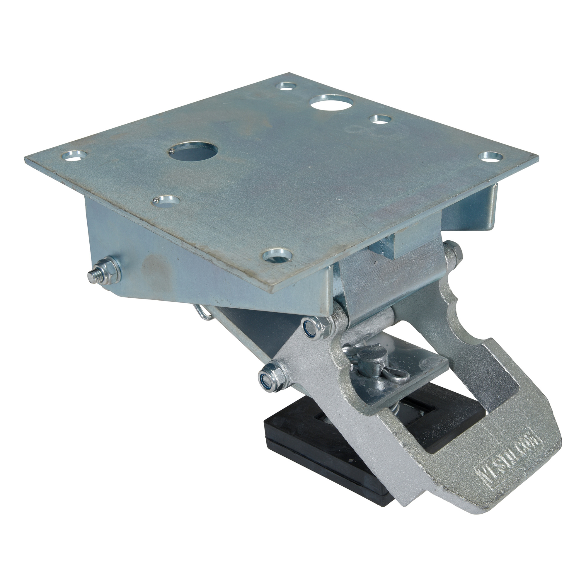 Vestil Steel Floor Lock - 3.75in. Retracted Height, 4.563in. Extended Height, Zinc Plated, Model# FL-LK-LP